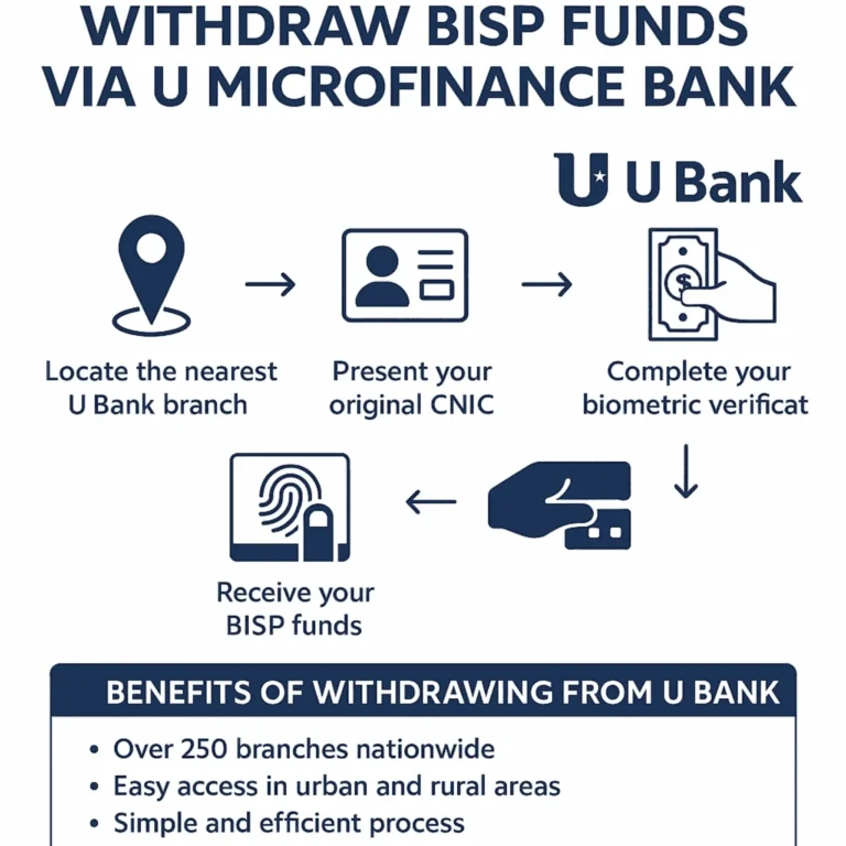 Withdraw BISP Funds via U Microfinance Bank